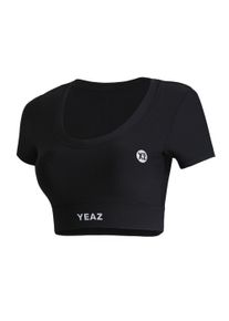 Sporttop YEAZ "SHORT TOP CLUB LEVEL", Damen, Gr. XL, schwarz, Obermaterial: 78% Polyester PES. 22% Elasthan EL., Tops Sporttop