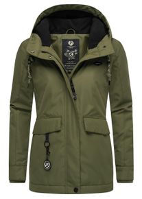 Wintermantel Ragwear "Winterjacke Jazmin Remake II Intl.", Damen, Gr. M, gr&uuml;n (olive24), Obermaterial: 100% Polyester Pol. recyc.. Obermaterial: Futter: 100% Polyester Pol. recyc.. 100% Polyester PES., M&auml;ntel Wintermantel