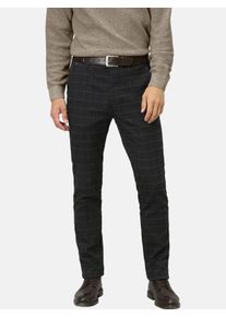 Anzughose Babista "Hose AMORISSO", Herren, Gr. 56, N-Gr, grau (dunkelgrau kariert), Obermaterial: 50% Baumwolle CO. 31% Polyester COOLMAX PES(Coolmax). 17% Viskose Birla CV Birla. 2% Elasthan EL., Hosen Anzughose