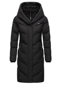 Steppmantel Ragwear "Wintermantel Natalka Melange", Damen, Gr. XS, schwarz (schwarz24), Obermaterial: 100% Polyester PES. Obermaterial: Futter: 100% Polyester PES. 100% Polyester PES., M&auml;ntel Steppmantel