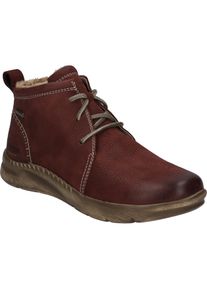 Stiefelette Josef Seibel "Conny 56, bordeaux", Damen, Gr. 38, rot (bordeaux), Obermaterial: 100% Rindsleder Leather cow., Schuhe Stiefelette