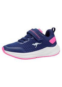 Sneaker Kangaroos "K-RDK FAM EV", M&auml;dchen, Gr. 40, bellewether blau, neon pink, Mesh, Synthetik, Schuhe Sneaker