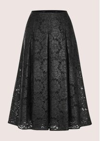 Madeleine Mode Midirock MADELEINE "Spitzenrock Eleganter Rock mit filigraner Spitze", Damen, Gr. 34, schwarz, Obermaterial: 48% Polyamid PA. 35% Baumwolle CO. 14% Viskose CV. 3% sonstige Fasern AF., Modern, R&ouml;cke Midirock