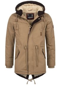 Winterjacke Alessandro Salvarini "A. Salvarini Herren Winterparka AS280", Damen, Gr. XL, braun (camel), Obermaterial: 100% Baumwolle CO., Jacken Winterjacke
