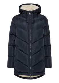 Steppmantel oxmo "Steppmantel OXNaara", Damen, Gr. L, blau (total eclipse), Obermaterial: 100% Polyester PES., M&auml;ntel Steppmantel