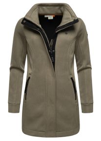 Kurzjacke Ragwear "Sweatjacke Letrice Bonded", Damen, Gr. 3XL, braun (mocca24), Obermaterial: 100% Polyester PES. Futter: 100% Polyester PES., Jacken Kurzjacke