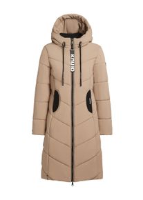 Wintermantel Khujo "Wintermantel Aribay4 Light-YM", Damen, Gr. XS, beige (cookie beige), Obermaterial: 100% Polyester PES. Obermaterial: Futter: 100% Polyester PES. 100% Polyester PES., M&auml;ntel Wintermantel