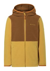 Kapuzenfleecejacke Vaude "KIDS PULEX HOODED JACKET II", Kinder, Gr. 98, savanna, Fleece, Obermaterial: 100% Polyester, normal, hoch geschlossener Ausschnitt, eingesetzt elastischer Bund, Jacken Kapuzenfleecejacke, mit Kapuze, atmungsaktives Material, mit Eingrifftaschen
