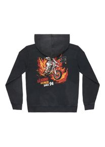 Hoodie DC Shoes "Leading The Pack", Jungen, Gr. 16(165-172cm), schwarz (schwarz acid), Obermaterial: 55% Walkfrottier, 25% Walkfrottier, 20% Microfaser;, Sweatshirts Hoodie