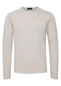 Strickfleece-Pullover Casual Friday "Strickpullover CFKent", Herren, Gr. XL, beige (light sand), Obermaterial: 50% Wolle WO. 50% Polyacryl PAN., Pullover Strickfleece-Pullover