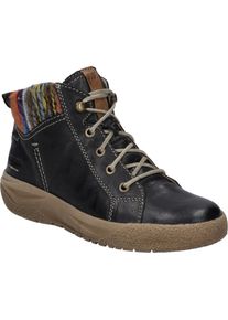 Stiefelette Josef Seibel "Alina 52, schwarz-kombi", Damen, Gr. 38, schwarz (schwarz, kombi), Obermaterial: 80% Rindsleder Leather cow. 20% Textilmaterial TEXMAT., Schuhe Stiefelette