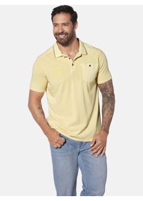 Poloshirt Jan Vanderstorm "Poloshirt GUNHELM", Herren, Gr. XL, gelb (hellgelb), Obermaterial: 100% Baumwolle CO., Shirts Poloshirt