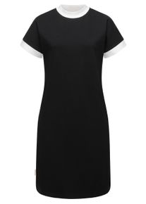 Shirtkleid Ragwear "Sommerkleid Katchi Solid", Damen, Gr. XS, N-Gr, schwarz, Obermaterial: 80% Baumwolle CO(Bio). 20% Polyester Pol. recyc.., Kleider Shirtkleid