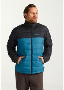 Daunenjacke Jack Wolfskin "ATHER DOWN JKT M RDS", Herren, Gr. M (50), blau (aurorablau), Obermaterial: 100% Polyester. F&uuml;llung: 90% Entendaune, 10% sonstige Fasern. Futter: 100% Polyester, Jacken Daunenjacke