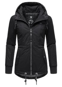 Winterjacke Ragwear "Winterjacke YM-Danka", Damen, Gr. XL, schwarz (schwarz022), Obermaterial: 100% Polyester PES. Obermaterial: Futter: 100% Polyester PES. 100% Polyester PES., Jacken Winterjacke