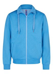 Sweatjacke SALZHAUT "Sweatjacke MOOL", Herren, Gr. M, blau (ocean blau), Obermaterial: 55% Baumwolle CO (CMIA). 45% Polyester PES., Sweatjacken Sweatjacke