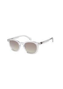 Sonnenbrille Superdry "Modell 996091", Herren, transparent, transparent, Sonnenbrillen Sonnenbrille, Form Rund, Logoschriftzug auf B&uuml;gel, Kunststofffassung