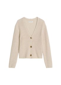 Marc O'Polo Sweatshirt MARC O'POLO "Strickjacke Cardigans Longsleeve 1er Pack", Damen, Gr. M, beige, Obermaterial: 100% Baumwolle CO., Sweatshirts Sweatshirt