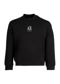 Sweatshirt Armani Exchange "Sweatshirt", Herren, Gr. M, schwarz, Obermaterial: 79% Baumwolle CO. 17% Polyester PES. 4% Elasthan EL., Sweatshirts Sweatshirt