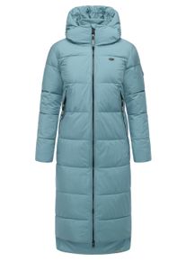 Wintermantel Ragwear "Wintermantel Patrise", Damen, Gr. XXL, blau (stone blau25), Obermaterial: 100% Polyester PES. Obermaterial: Futter: 100% Polyester PES. 100% Polyester PES., M&auml;ntel Wintermantel