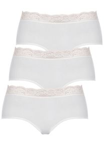 H&uuml;ftslip Nina von C. "3er Pack Damen H&uuml;ftslip Slipboutique", Damen, Gr. 40, wei&szlig;, Obermaterial: 93% Baumwolle CO. 7% Elasthan EL., Unterhosen H&uuml;ftslip
