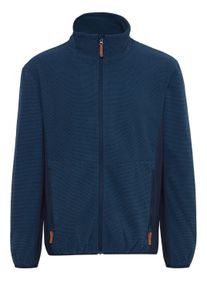 Fleecejacke North Bend "Fleecejacke NBHelgo", Herren, Gr. L, blau (navy blazer), Obermaterial: 100% Polyester PES., meliert, regular fit normal, Jacken Fleecejacke