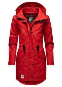 Funktionsmantel Navahoo "Regenjacke Deike", Damen, Gr. XS, rot, Obermaterial: 50% Polyurethan PU. 50% Polyester PES. Obermaterial: Futter: 100% Polyester PES., M&auml;ntel Funktionsmantel