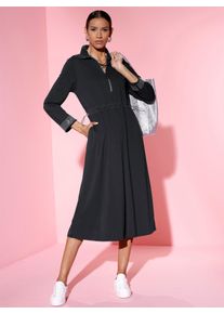 CR&Eacute;ATION L Shirtkleid CREATION L "Jersey-Kleid", Damen, Gr. 40, Normalgr&ouml;&szlig;en, schwarz, Jersey, 75% Polyamid, 25% Elasthan, unifarben, wadenlang, Kleider Shirtkleid