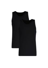 Unterhemd Gant "Unterhemd TANK TOP 2-PACK 2er Pack", Herren, Gr. L, N-Gr, schwarz, Obermaterial: 95% Baumwolle CO. 5% Elasthan EL., Unterhemden Unterhemd