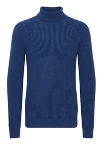 Strickfleece-Pullover Blend "Strickpullover BHPullover", Herren, Gr. M, blau (marineblaus), Obermaterial: 100% Baumwolle CO., Pullover Strickfleece-Pullover