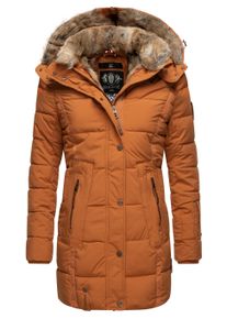 Wintermantel Marikoo "Wintermantel Lieblings Jacke", Damen, Gr. XXL, braun (rusty cinnamon), Obermaterial: 100% Polyester PES. Obermaterial: Futter: 100% Polyester PES. 100% Polyester PES., M&auml;ntel Wintermantel