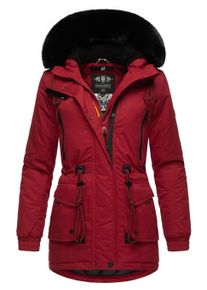Wintermantel Navahoo "Wintermantel Olessaa", Damen, Gr. XS, rot (blood rot), Obermaterial: 100% Baumwolle CO. Obermaterial: Futter: 100% Polyester PES. 100% Polyester PES., M&auml;ntel Wintermantel