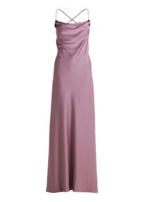 Abendkleid Vera Mont "Abendkleid mit Wasserfallausschnitt", Damen, Gr. 38, EURO, lila (powder lila), 97% Polyester PES. 3% Elasthan EL., Kleider Abendkleid