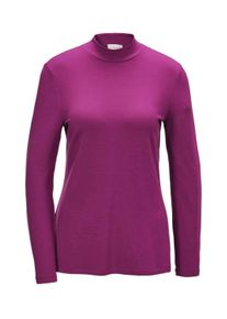 Longpullover GOLDNER "Stehkragenshirt mit Langarm", Damen, Gr. 44, lila (cyclam), Obermaterial: 95% Modal CMD. 5% Elasthan EL., eng Sonstiges, Pullover Longpullover, Ohne