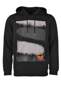 Hoodie JCC "Hoodie 310212102", Herren, Gr. L, schwarz, Obermaterial: 60% Baumwolle CO. 40% Polyester COOLMAX PES(Coolmax)., Pullover Hoodie