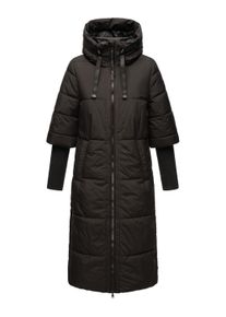 Steppmantel Navahoo "Steppmantel Ciao Miau XIV", Damen, Gr. XL, schwarz, Obermaterial: 100% Polyester PES. Obermaterial: Futter: 100% Polyester PES. 100% Polyester PES., M&auml;ntel Steppmantel