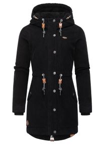 Wintermantel Ragwear "Winterjacke Canny Corduroy", Damen, Gr. 3XL, schwarz, Obermaterial: 100% Baumwolle CO. Obermaterial: Futter: 100% Polyester PES. 100% Polyester PES., M&auml;ntel Wintermantel