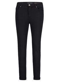 Relaxhose Betty Barclay "Basic-Jeans mit Waschung", Damen, Gr. 46, EURO, schwarz (schwarz denim), Obermaterial: 56% Baumwolle CO. 30% Viskose CV. 12% Polyester PES. 2% Elasthan EL., Hosen Relaxhose