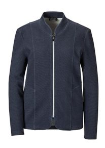 Jackenblazer GOLDNER "Kurzgr&ouml;&szlig;e Jacke", Damen, Gr. 19, gr&uuml;n (marine), Obermaterial: 60% Baumwolle CO. 35% Polyester PES. 5% Elasthan EL., normales B&uuml;ndchen, Blazer Jackenblazer, Mit Eingrifftaschen