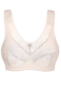 Entlastungs-BH SuSa "Entlastungs BH ohne B&uuml;gel Basic", Damen, Gr. 85, Cup B, beige (puder), Obermaterial: 55% Polyamid PA. 39% Baumwolle CO. 6% Elasthan EL., BHs Entlastungs-BH