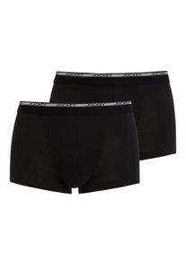 Boxershorts Jockey "Boxershort Modern Classic Short Trunk 2P 2er Pack", Herren, Gr. XL, schwarz, Obermaterial: 100% Baumwolle CO., Unterhosen Boxershorts