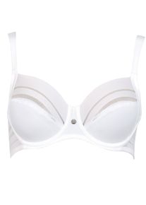 B&uuml;gel-BH LISCA "B&uuml;gel BH Alegra", Damen, Gr. 80, Cup G, wei&szlig;, T&uuml;ll, Obermaterial: 83% Polyamid PA. 17% Elasthan EL., BHs B&uuml;gel-BH