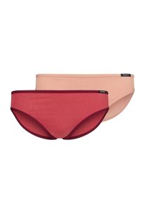 Slip Skiny "Slip 2er Pack", M&auml;dchen, Gr. 140, rot (rot, rosa), Obermaterial: 95% Baumwolle CO. 5% Elasthan EL., Unterhosen Slip