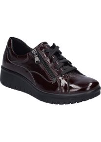 Schn&uuml;rschuh Josef Seibel "Calais 22, bordo", Damen, Gr. 39, rot (bordo), Obermaterial: 100% Rindsleder Leather cow., Schuhe Schn&uuml;rschuh