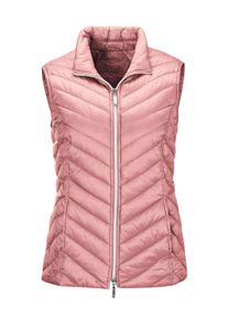 Kurzweste GOLDNER "Kurzgr&ouml;&szlig;e Weste mit leichter Wattierung", Damen, Gr. 23, rosa (altros&eacute;), Obermaterial: 100% Polyamid PA., Westen Kurzweste, Leichte Wattierung mit Diagonalstepp
