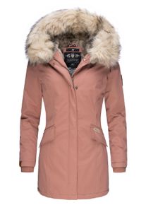 Wintermantel Navahoo "Wintermantel Cristal", Damen, Gr. L, rot (terracotta), Obermaterial: 65% Polyester PES. 35% Baumwolle CO. Obermaterial: Futter: 100% Polyester PES. 100% Polyester PES., M&auml;ntel Wintermantel