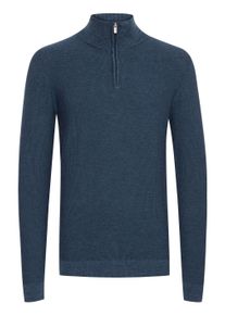 Troyer INDICODE "Stricktroyer IDJador", Herren, Gr. XL, blau (navy), Web, Obermaterial: 90% Baumwolle CO. 10% Polyamid PA., meliert, Basic, normal, Pullover Troyer