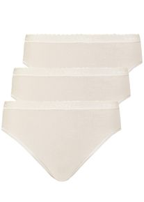 Midislip Nina von C. "3er Pack Damen Midislip Slipboutique", Damen, Gr. 42, beige (champagner), Obermaterial: 100% Baumwolle CO., Unterhosen Midislip