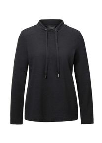 Kurzarmshirt GOLDNER "Kurzgr&ouml;&szlig;e Langarm Viskose-Pullover, Stehbund", Damen, Gr. 20, schwarz, Obermaterial: 70% Viskose CV. 25% Polyester PES. 5% Elasthan EL., Modisch, Sonstiges, Shirts Kurzarmshirt, Sonstige