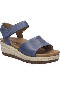 Sandale Josef Seibel "Miranda 02, shark", Damen, Gr. 38, grau (shark), Obermaterial: 100% Rindsleder Leather cow., Schuhe Sandale